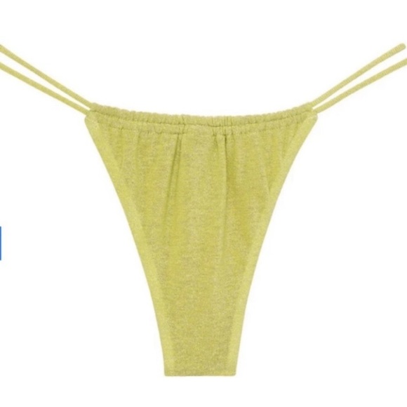 New! Montce brasil bikini bottom limon sparkle cheeky thong 24647 - Picture 3 of 12